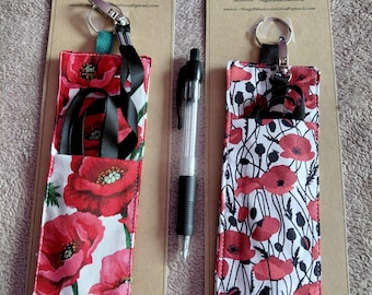 Handmade lanyard pen and pencil holder, lanyard included