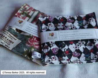 Bottle, Jar or container grippers.  Fabric opener, ideal for those with hand strength problems.