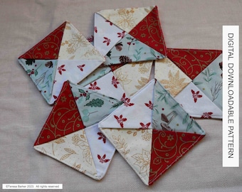 Pattern for a decorative coaster, downloadable pattern, easy to follow instructions by picture and words