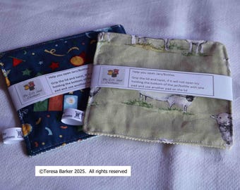 Bottle, Jar or container grippers.  Fabric opener, ideal for those with hand strength problems.
