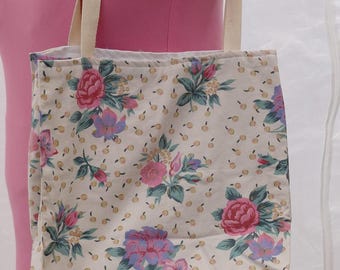 Handmade fabric tote bag