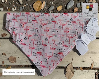 Dog bandana fits over the collar and can be personalised