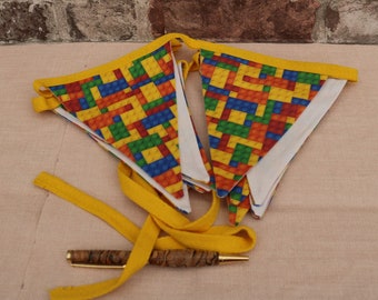 Handmade cotton flag bunting