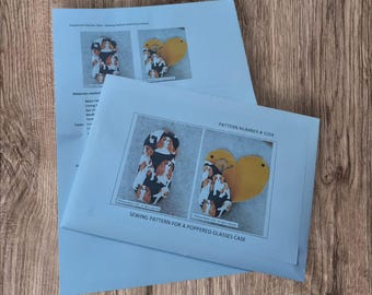 Sewing Pattern for a Popper Glasses Case,  physical pattern