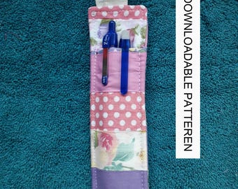 Pattern to make a pen holder/book mark,  easy to follow instructions by picture and words