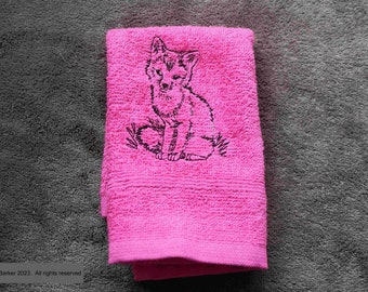 Embroidered hand and bath towels