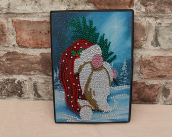 Hand decorated crystal art notebook