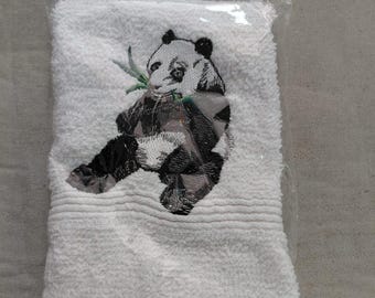 Embroidered face flannel