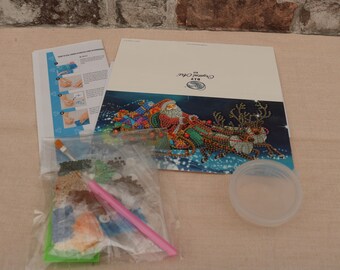 Handmade Crystal Art Christmas Card Kit