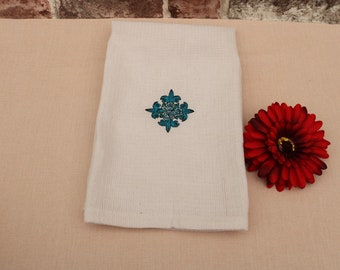 Embroidered tea towels