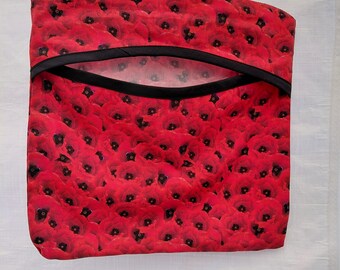 Handmade fabric clothes peg bag
