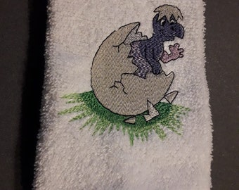 Embroidered face flannel