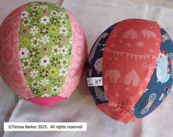 Balloon covers, made from beautiful cotton fabric, balloon blown up inside, reuse your balloons, can be used indoors or outdoors or in water