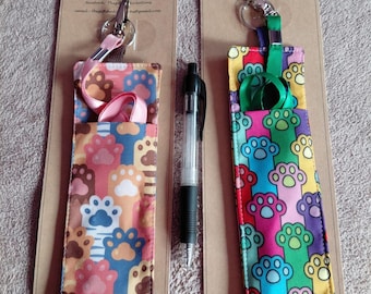 Handmade lanyard pen and pencil holder, lanyard included