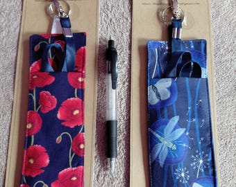 Handmade lanyard pen and pencil holder, lanyard included