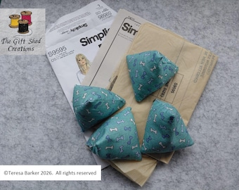 Fabric pattern weights. Set of four