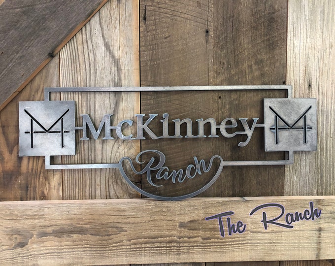 Plasma Cut Metal Art, Rustic Ranch Sign, racing sign, above bed decor, custom metal sign, metal letters, wall art, metal farm sign, plasma