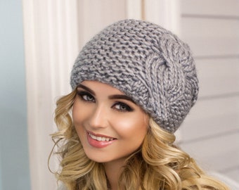 Warme Beanie Mütze Warme Strickmütze Frauen Zopfmütze für Mädchen Teenager Mütze Wollmütze Einheitsgröße