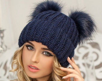 Breyer Blue Pom-Pom Winter Hat 