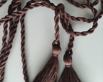 Linen ROPE BELT with tassels