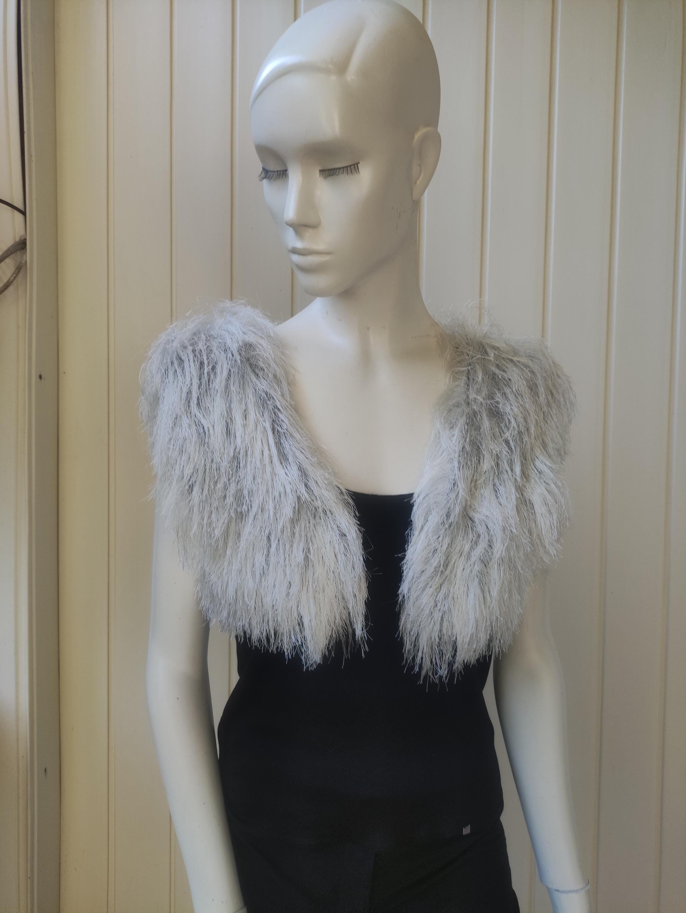 Collar Pelz Bolero Schwarz Bolero Jacke Warm Brautjacke