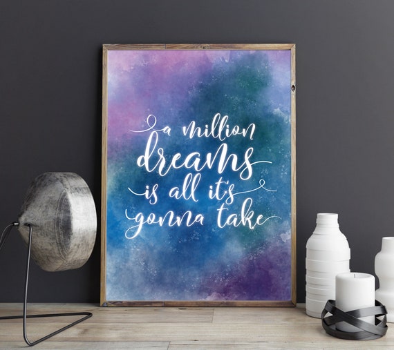 Tightrope the Greatest Showman Song Lyrics Print Official -  Denmark