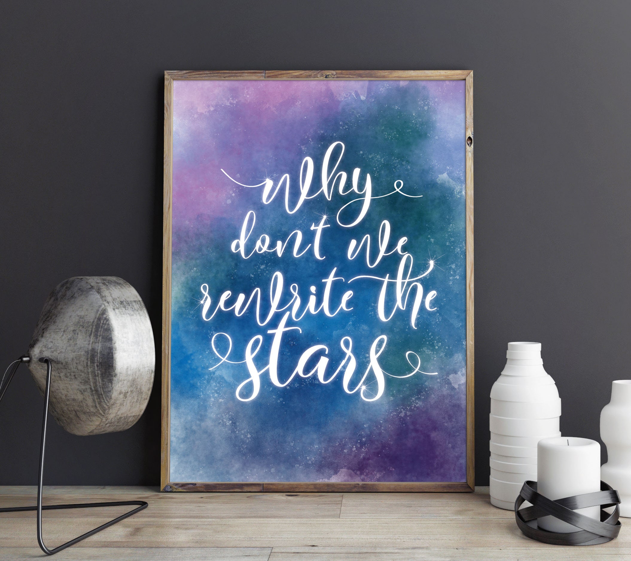 The Greatest Showman Lyrics Rewrite the Stars Quote Print | Etsy