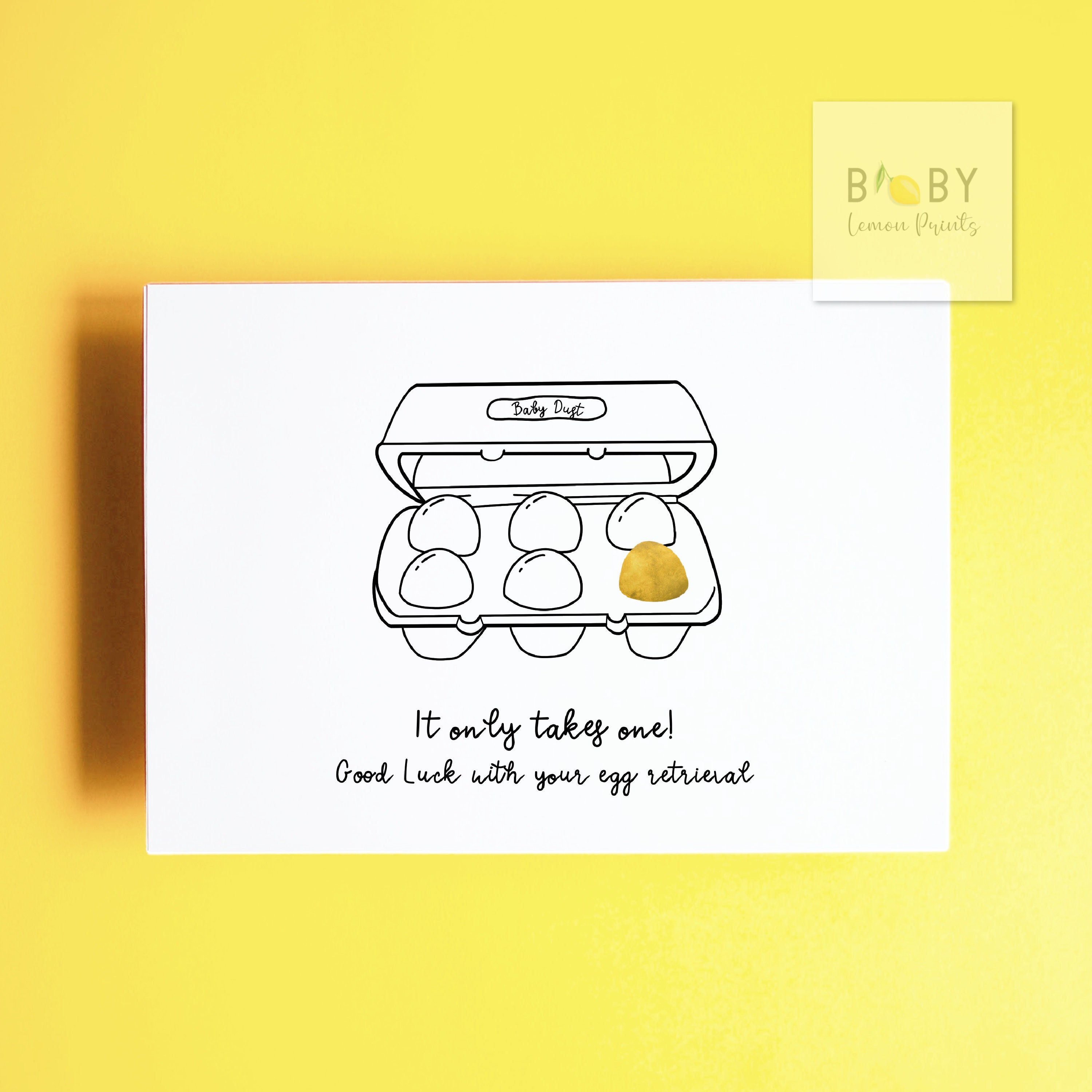 Egg retrieval infertility card ivf card trying to conceive Etsy