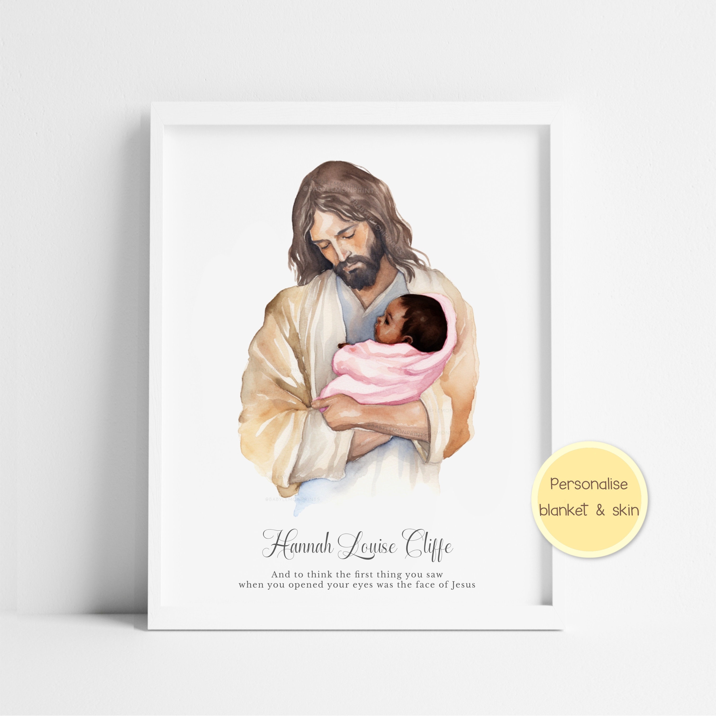 Jesus praying with baby hands Baby angel keepsake Christ and -  Portugal