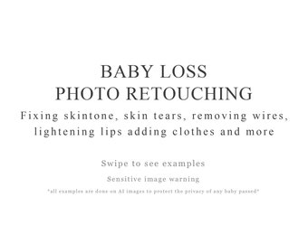 Baby loss photo retouching