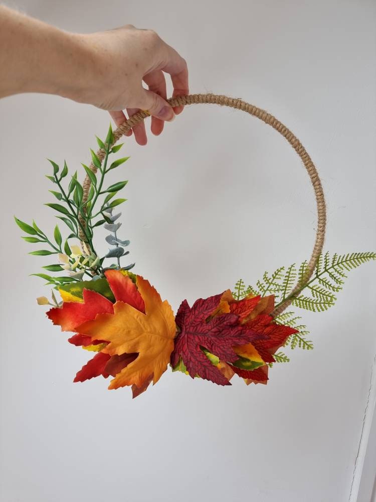 Autumn Flower Ring. Flower Rings. Door Wreath. Artificial Etsy UK