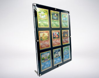 9 Card Premium Card Display Case, Fit for Lorcana, MTG, Pokemon, Magic The Gathering, Baseball, Basketball, Football, Digimon, Yu-Gi-Oh! TCG