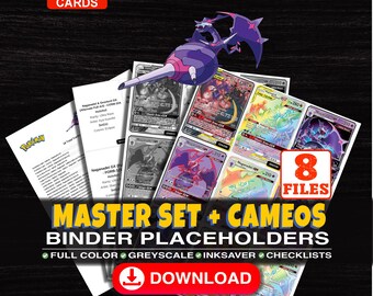 Naganadel Pokemon Master Set Binder Checklist | Every English Naganadel Card Ever Made | Printable Placeholder Sheets | Pokemon Proxy