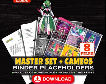 Iron Valiant Pokemon Master Set Binder Checklist | Every English Iron Valiant Card Ever Made | Printable Placeholder Sheets | Pokemon Proxy