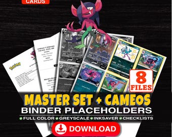 Morgrem Pokemon Master Set Binder Checklist | Every English Morgrem Card Ever Made | Printable Placeholder Sheets | Pokemon Proxy
