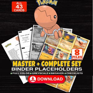 Lista kontrolna segregatora z zestawu Trapinch Pokemon Master | Wszystkie karty Trapinch, jakie kiedykolwiek powstały | Wydrukowane arkusze zastępcze i tracker | Pokemon Proxy