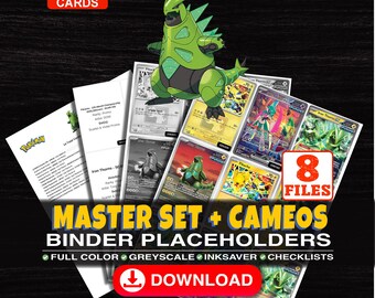 Iron Thorns Pokemon Master Set Binder Checklist | Every English Iron Thorns Card Ever Made | Printable Placeholder Sheets | Pokemon Proxy
