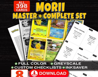All 410 Yuka Morii Pokemon Card Artist Master Set Binder Checklist | Every Yuka Morii Card Ever Made Printable Placeholder Sheets & Tracker