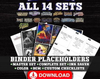 ALLE 14 Lorcana-sets - 5.723 kaarten - Disney Lorcana-mapchecklist | Masterset-tracker & kaartverzamelaar | Plaatsvervangers/proxies | Printbare TCG