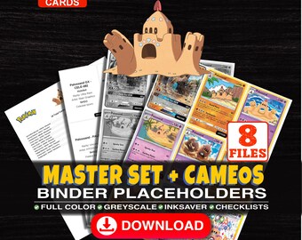 Palossand Pokemon Master Set Binder Checklist | Every English Palossand Card Ever Made | Printable Placeholder Sheets | Pokemon Proxy