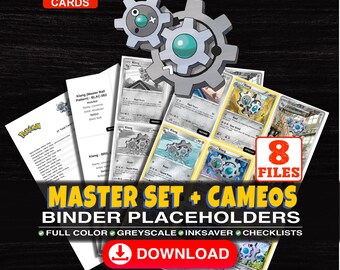 Klang Pokemon Master Set Binder Checklist | Every English Klang Card Ever Made | Printable Placeholder Sheets | Pokemon Proxy