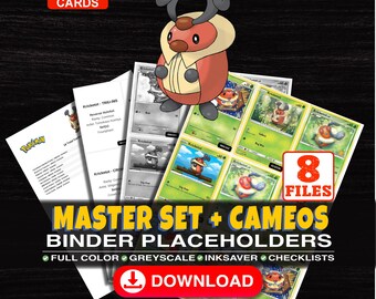 Kricketot Pokemon Master Set Binder Checklist | Every English Kricketot Card Ever Made | Printable Placeholder Sheets | Pokemon Proxy