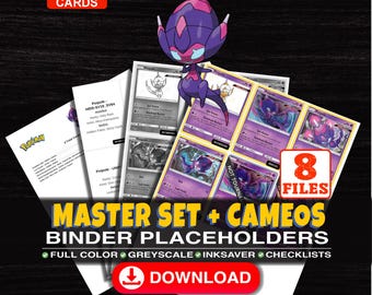 Poipole Pokemon Master Set Binder Checklist | Every English Poipole Card Ever Made | Printable Placeholder Sheets | Pokemon Proxy