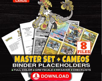 Kommo-o Pokemon Master Set Binder Checklist | Every English Kommo-o Card Ever Made | Printable Placeholder Sheets | Pokemon Proxy