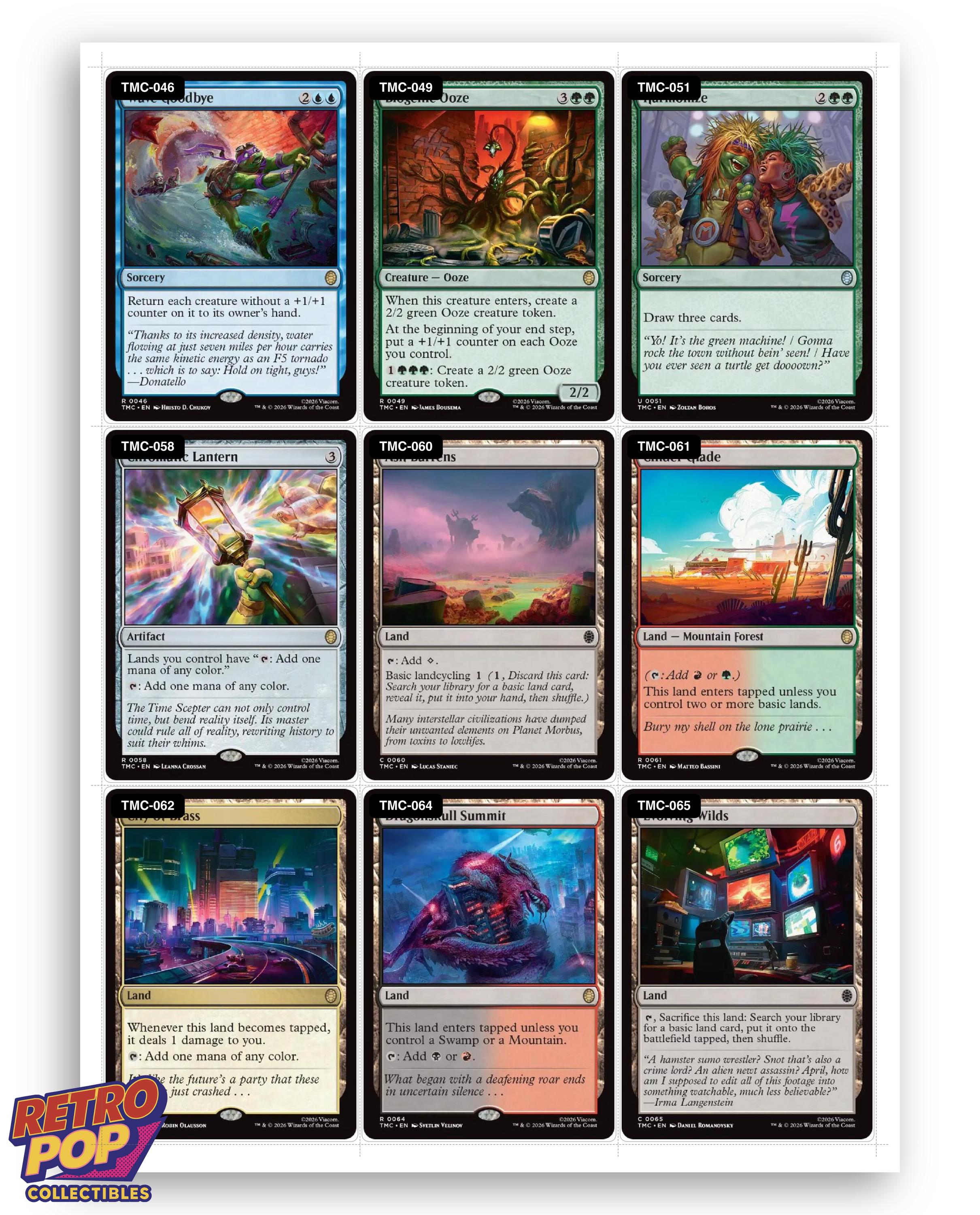 Magic the Gathering Placeholder TCG Set Checklist Printable