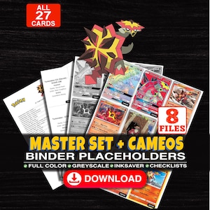 Turtonator Pokemon Master Set Binder Checklist | Every English Turtonator Card Ever Made | Printable Placeholder Sheets | Pokemon Proxy