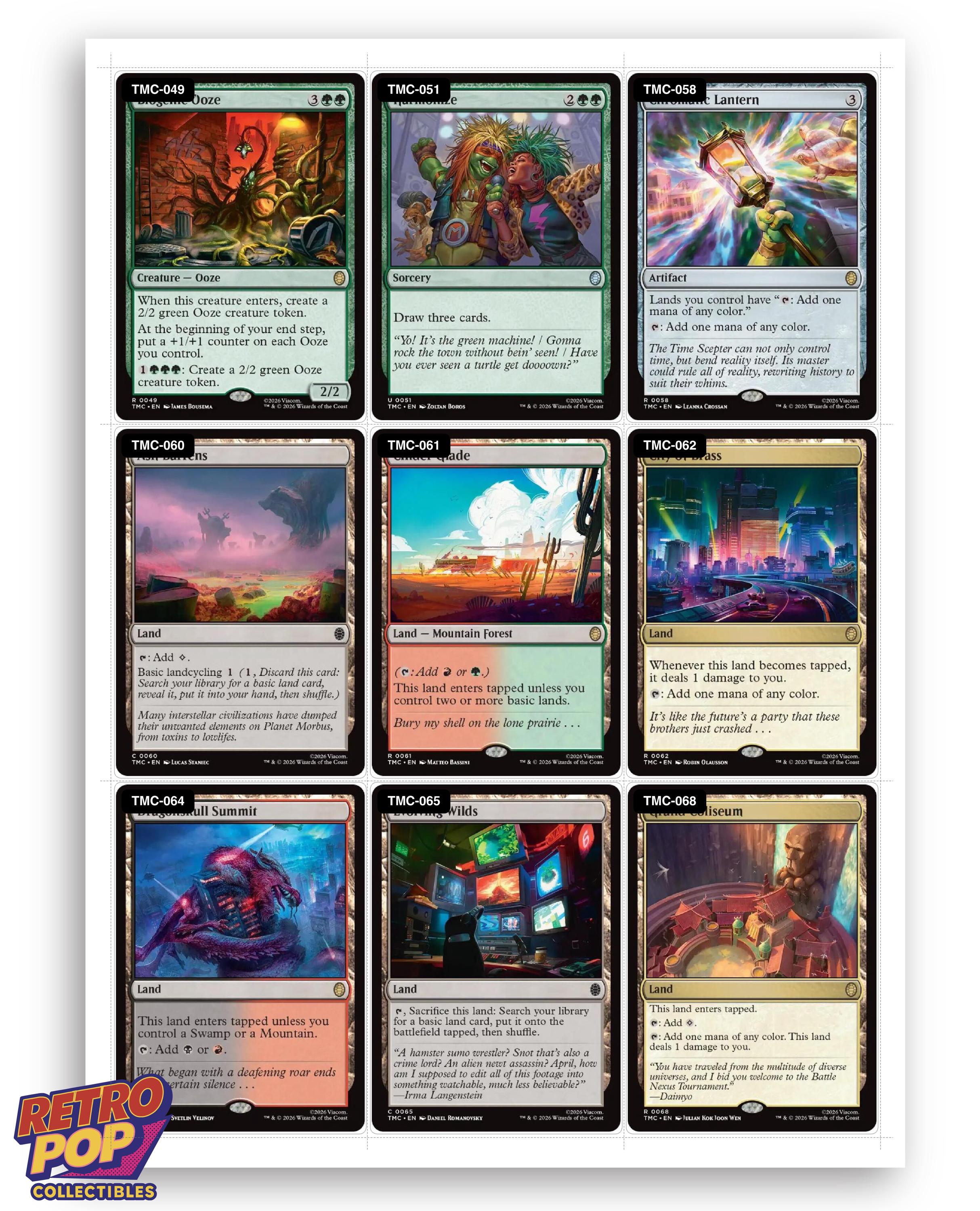 Magic the Gathering Placeholder TCG Set Checklist Printable