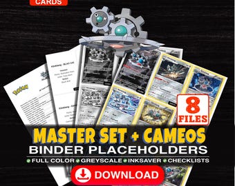 Klinklang Pokemon Master Set Binder Checklist | Every English Klinklang Card Ever Made | Printable Placeholder Sheets | Pokemon Proxy