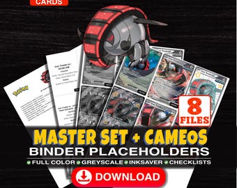 Iron Treads Pokemon Master Set Binder Checklist | Every English Iron Treads Card Ever Made | Printable Placeholder Sheets | Pokemon Proxy