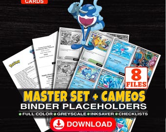Palafin Pokemon Master Set Binder Checklist | Every English Palafin Card Ever Made | Printable Placeholder Sheets | Pokemon Proxy